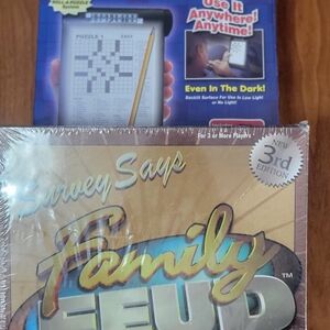 Family Feud Board Game - Classic Edition + Crossward Companion